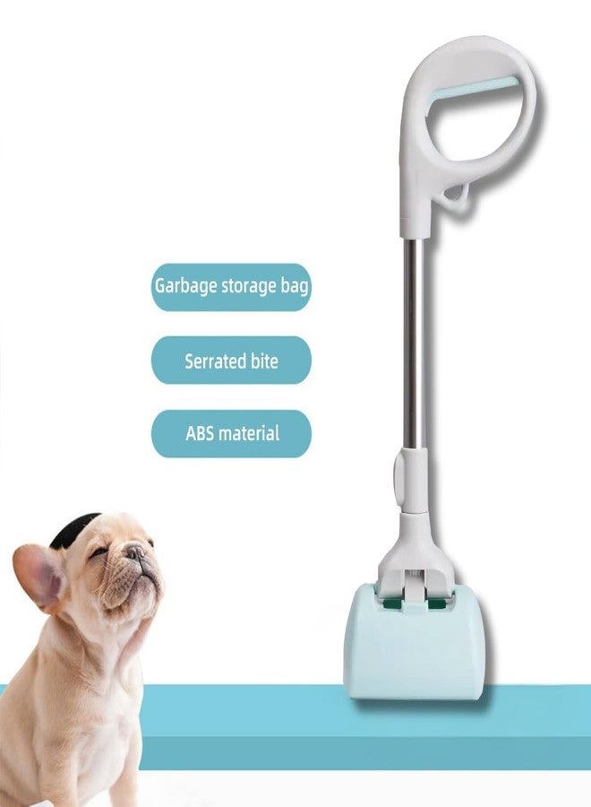 PET FUN مجرفة فضلات الحيوانات الأليفة بمقبض طويل | أداة التقاط فضلات الكلاب والقطط بيد واحدة | أداة تنظيف سهلة وصحية - Image 4